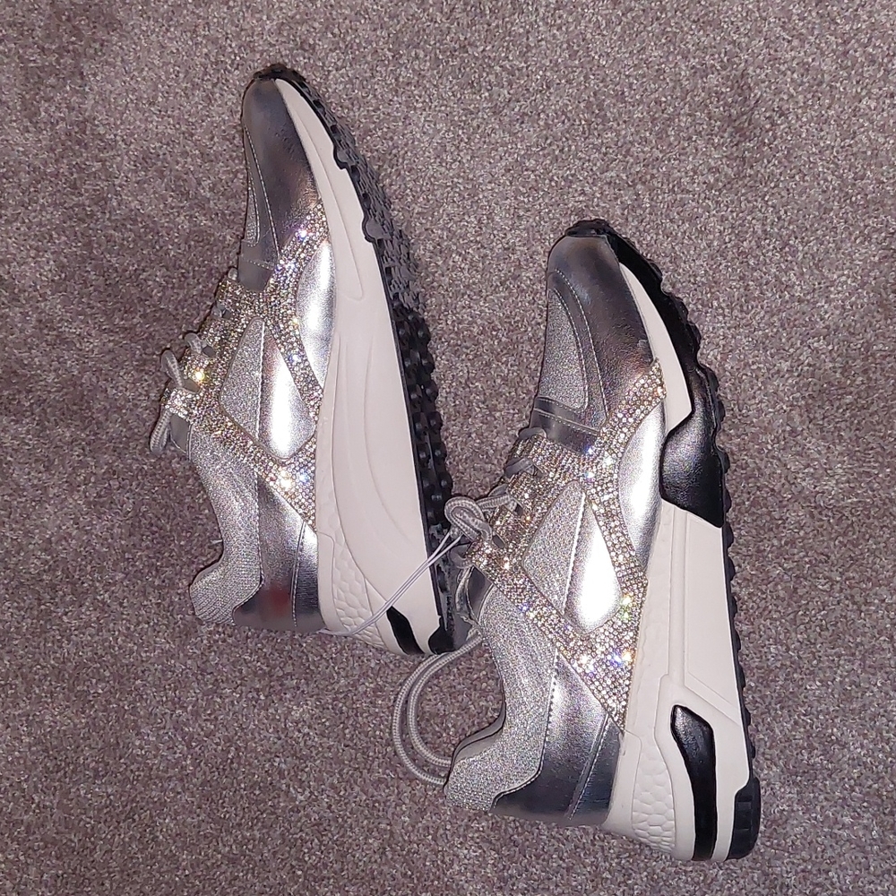 Steve Madden Metallic Barra Sneakers